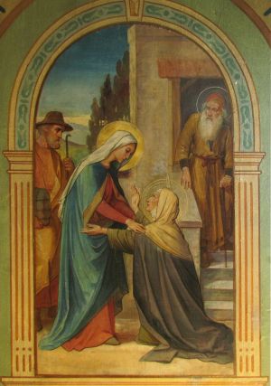 St. Augustinuskerk, Maria bezoekt haar nicht Elisabeth